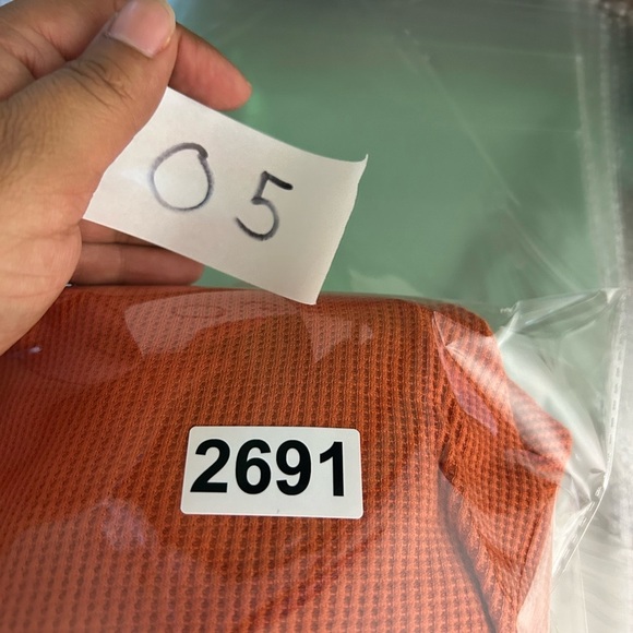 Roaman’s Blouse Top Henley Long Sleeve Thermal Waffle Plus Size 22-24 1X - Picture 9 of 9